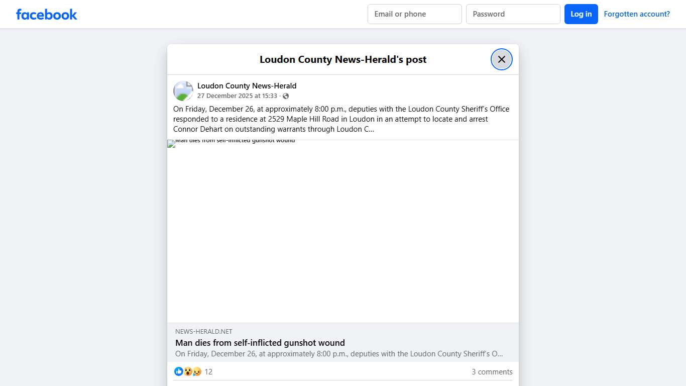 On Friday, December 26, at... - Loudon County News-Herald Facebook